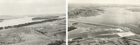 Before and after Oahe Dam Before and after Oahe Dam